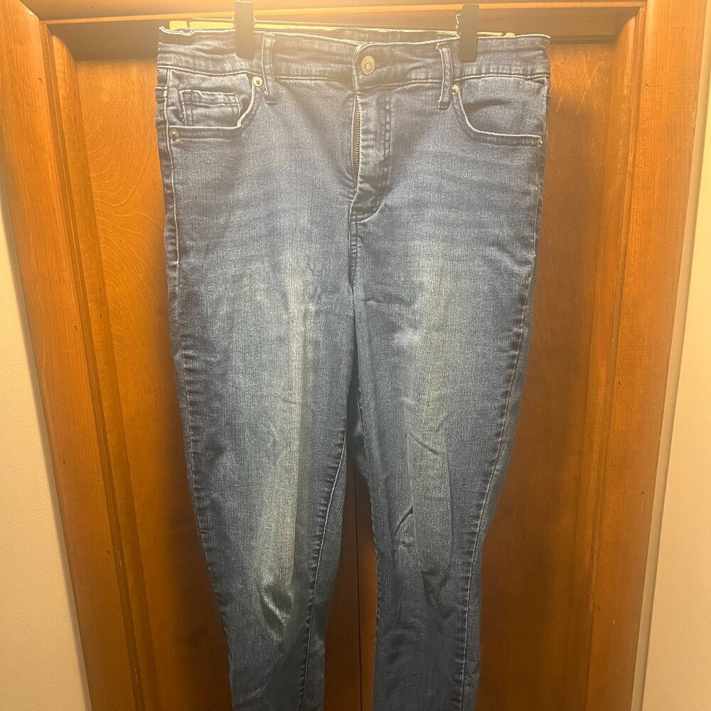 Jessica Simpson Women’s Adored Distressed High Rise Ankle Jeans